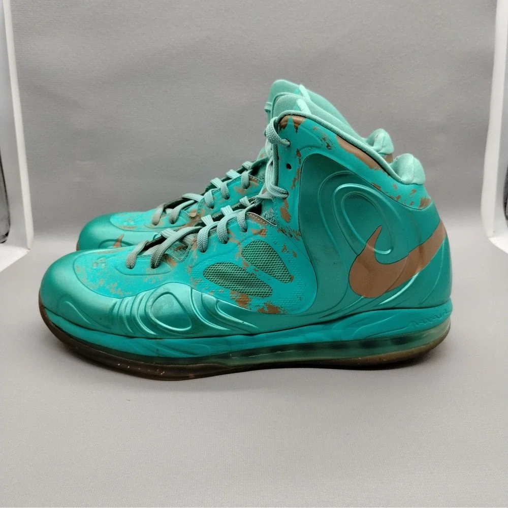 Nike Air Max Hyperposite Statue of Liberty New Green Copper 524862-301 Mens 11